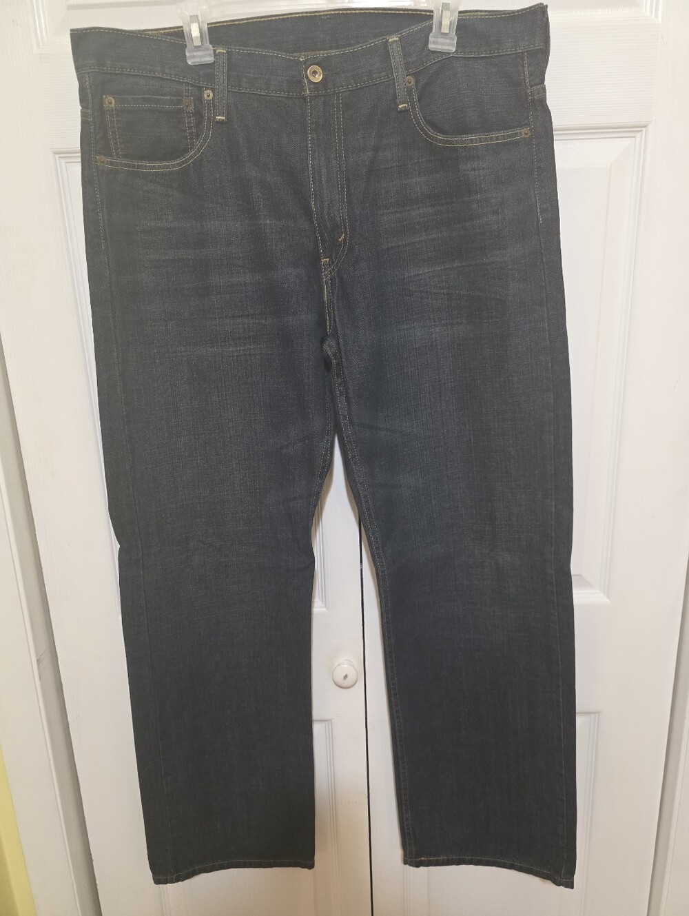 Levi's Straight Fit Dark Blue Denim Jeans